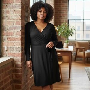 Anne Klein | Dresses | Anne Klein Orange Wrap Dress